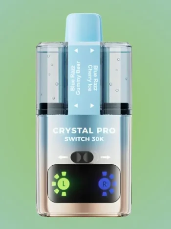 Crystal Pro Switch 30K Blue Razz Gummy Bear/Blue Razz Cherry Ice