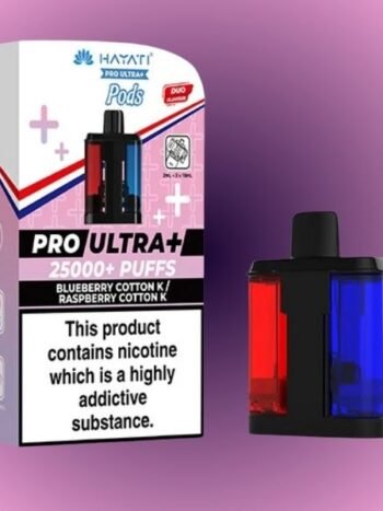 Hayati Pro Ultra Plus 25k Pods Blueberry Cotton K / Raspberry Cotton K