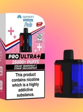 Hayati Pro Ultra Plus 25k Pods Strawberry Grapefruit strawberry Dragonfruit