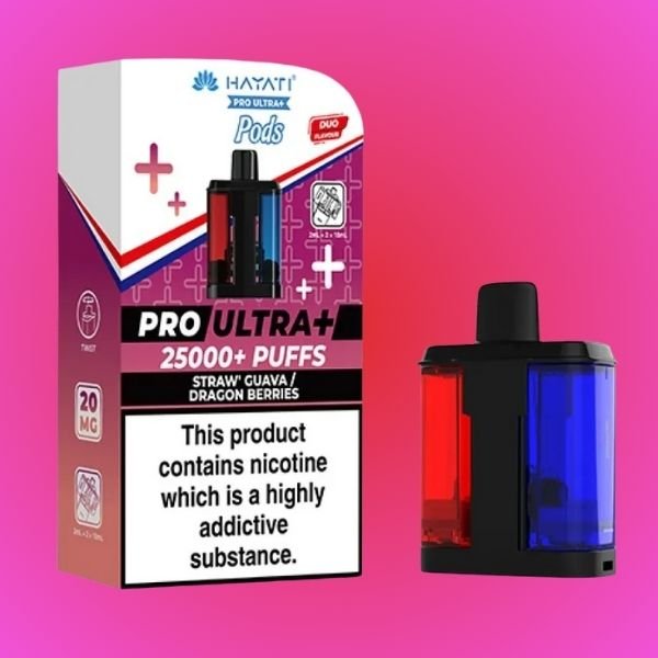 Hayati Pro Ultra Plus 25k Pods Strawberry Guava / Dragon Berries