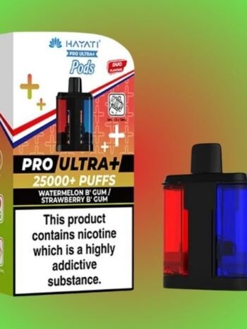 Hayati Pro Ultra Plus 25k Pods Watermelon B Gum / Strawberry B Gum